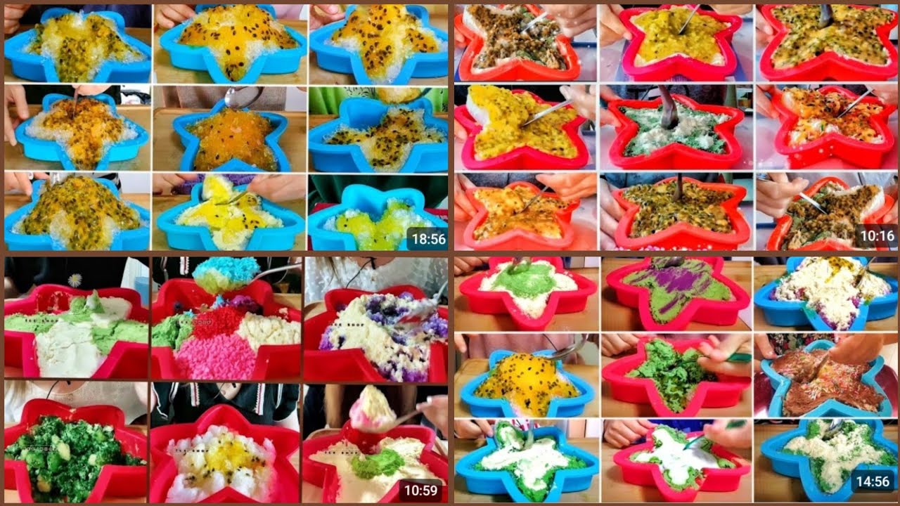 STAR ICE BOWL || 🍇[48 MIN]🍇|| LONG COMPILATION || MINI ICE BOWL || satisfying ice eating 