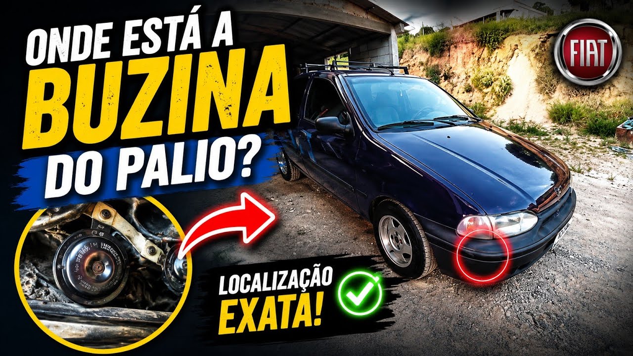Onde fica a buzina do fiat palio? Como trocar a buzina do fiat palio