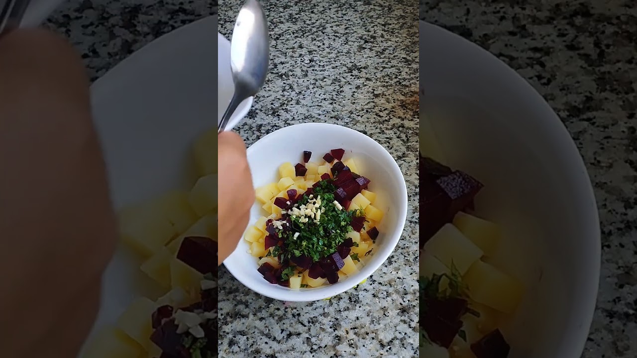 سلطة البطاطس والباربا المنعشة🇲🇦🇲🇦