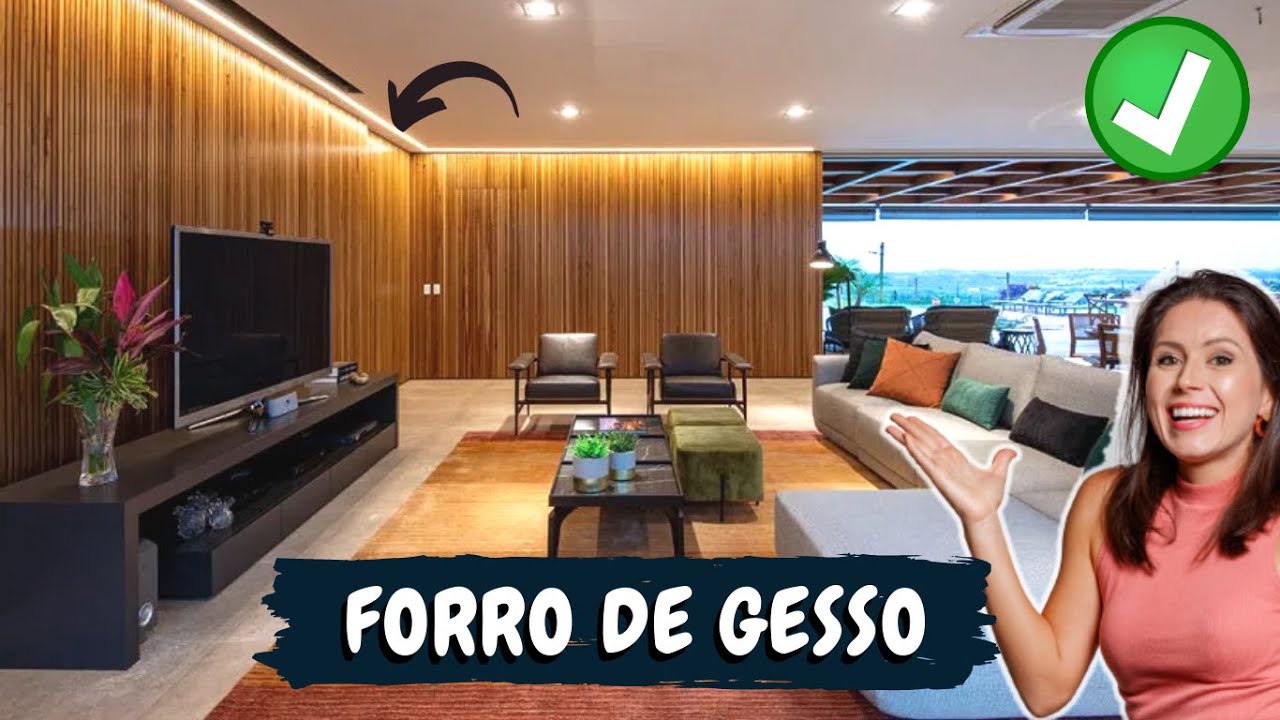 FORRO DE GESSO | COMO USAR SANCAS E TEND&Ecirc;NCIAS PARA 2023