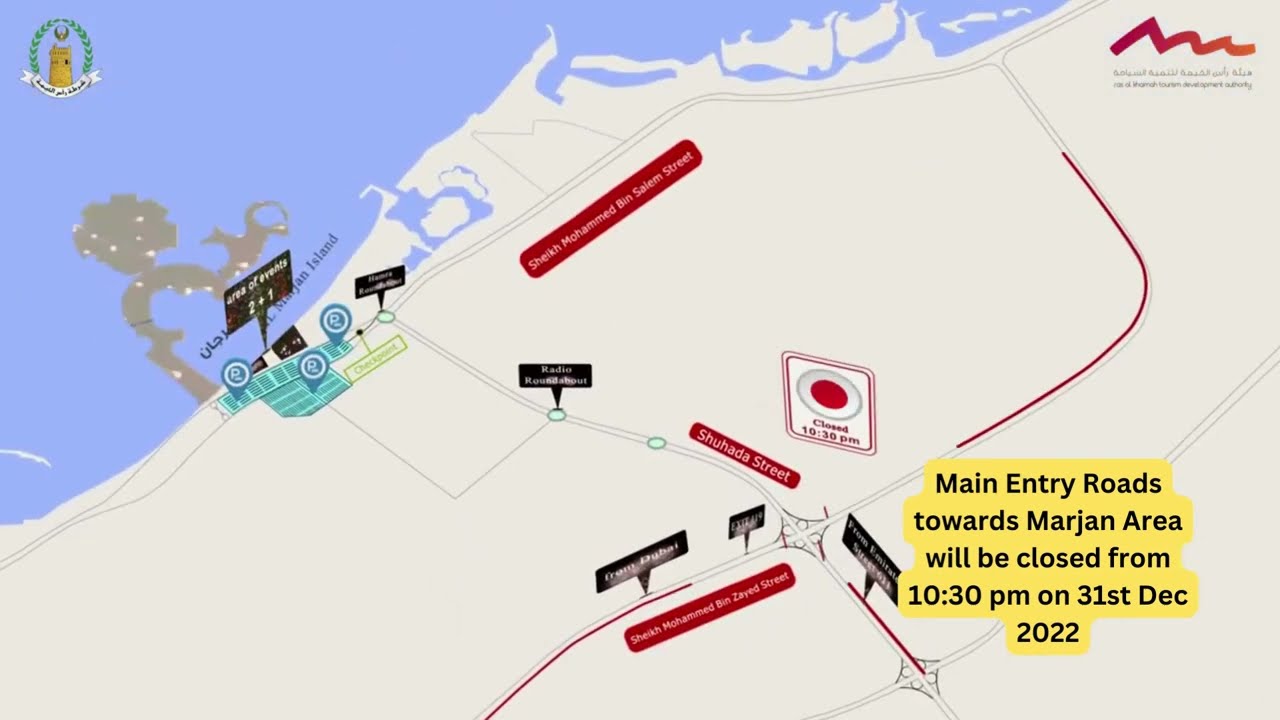 RAK NYE 2023   Traffic Instructions and Road Closure