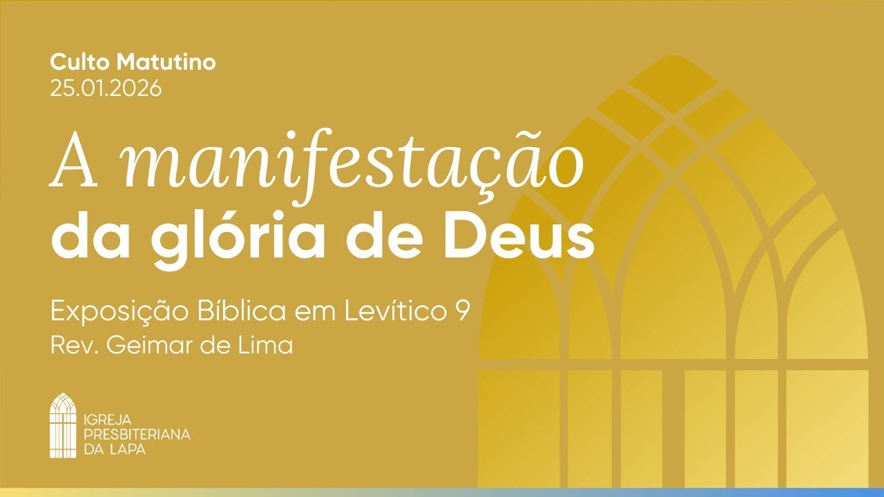 A manifestação da glória de Deus (Salmo 8.1-5) por Rev. Geimar de Lima