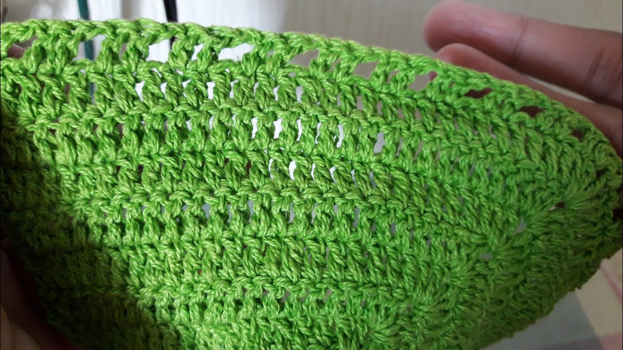 borde fácil para copas a crochet
