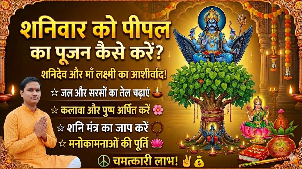 शनिवार के दिन पीपल का कैसे पूजन करना चाहिए जानिए संपूर्ण पीपल पूजन विधि।।​#PeepalPuja #ShanivarUpay 