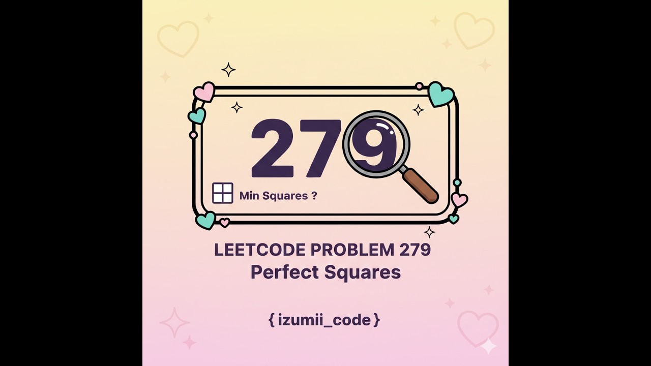 Leetcode 279 | Perfect Squares – Minimum Number of Perfect Squares