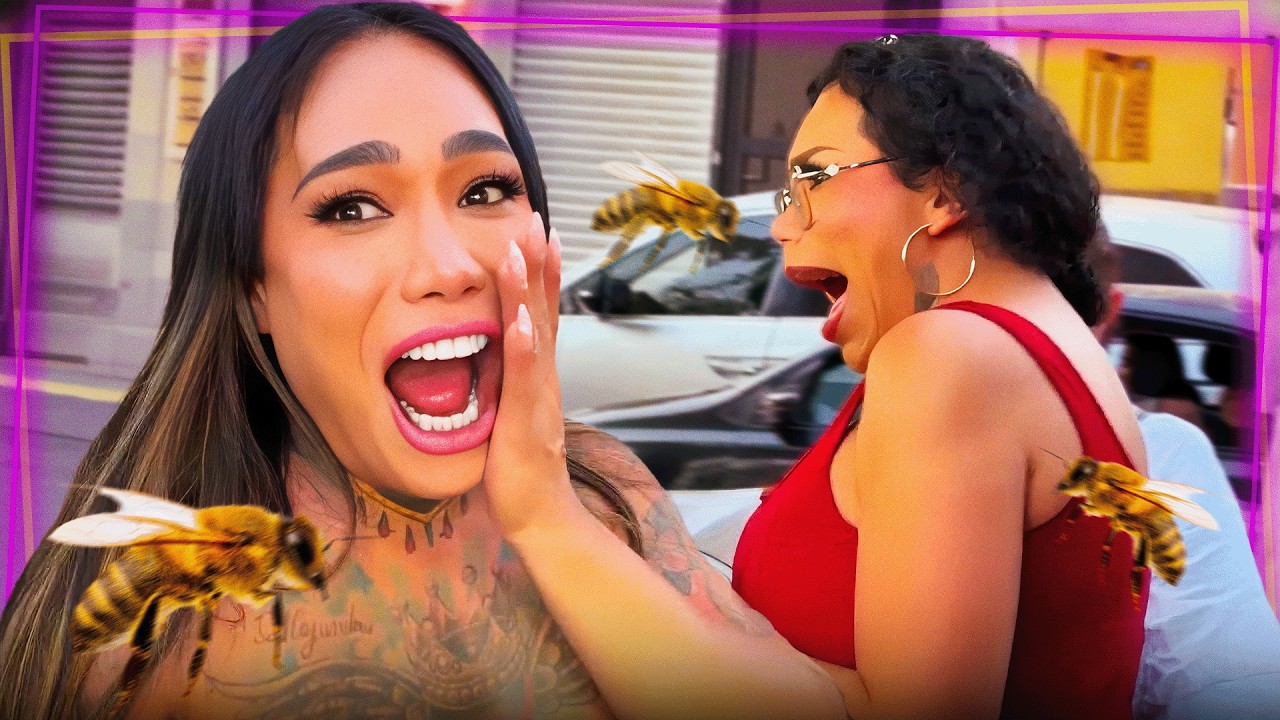 KARYPAO PERSEGUIDAS POR ABEJAS EN LEÓN 🐝🤣 | ENTRE PERDIDAS