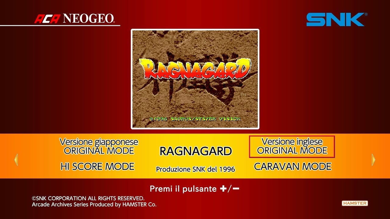 ACA NEOGEO Ragnagard (Switch) First Look on Nintendo Switch - Gameplay