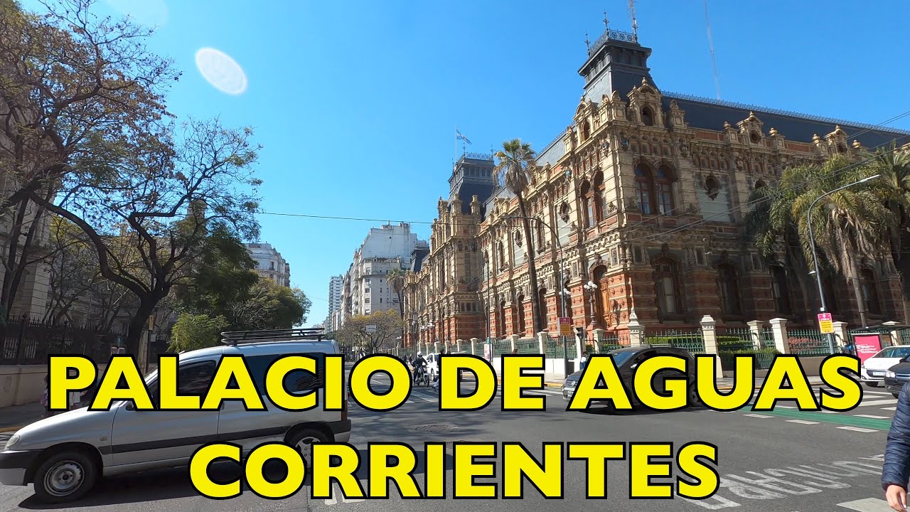 [4K] Buenos Aires Walk - Palacio de Aguas Corrientes / Museo del Agua - Buenos Aires - Argentina