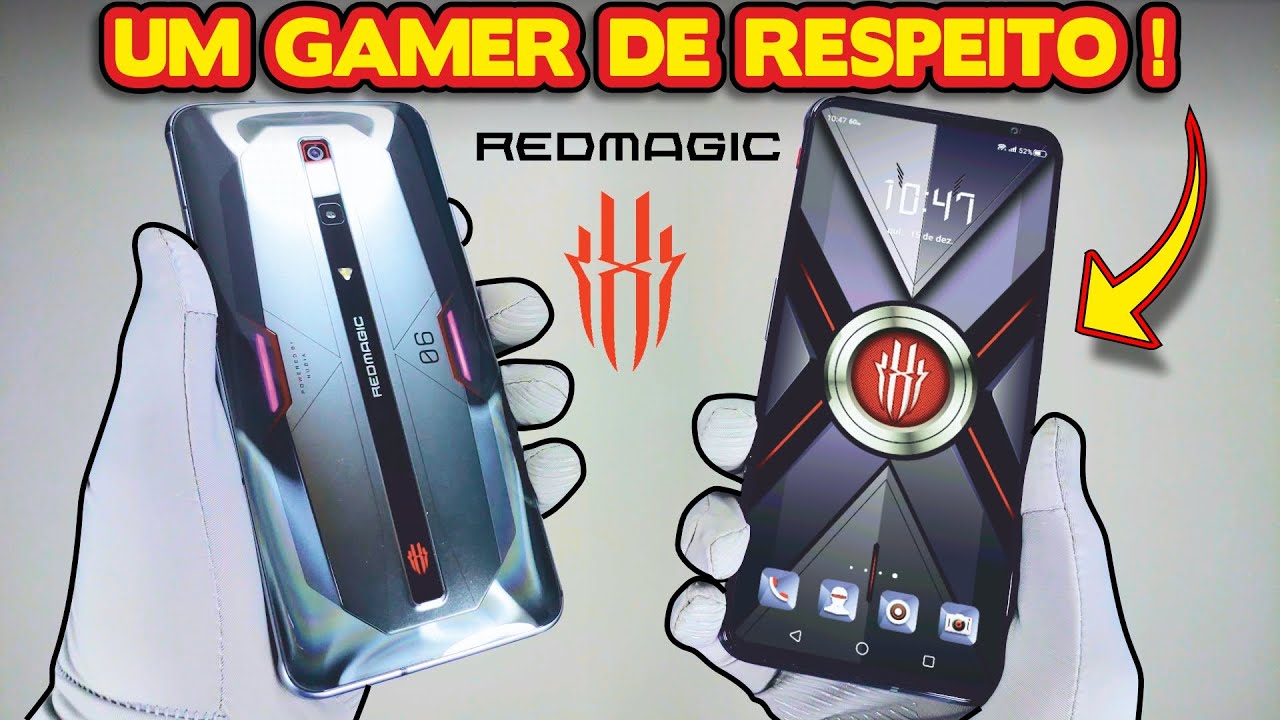 CELULAR BOM para JOGOS SMARTPHONE GAMER REDMAGIC 6 PRO - Unboxing e Gameplay