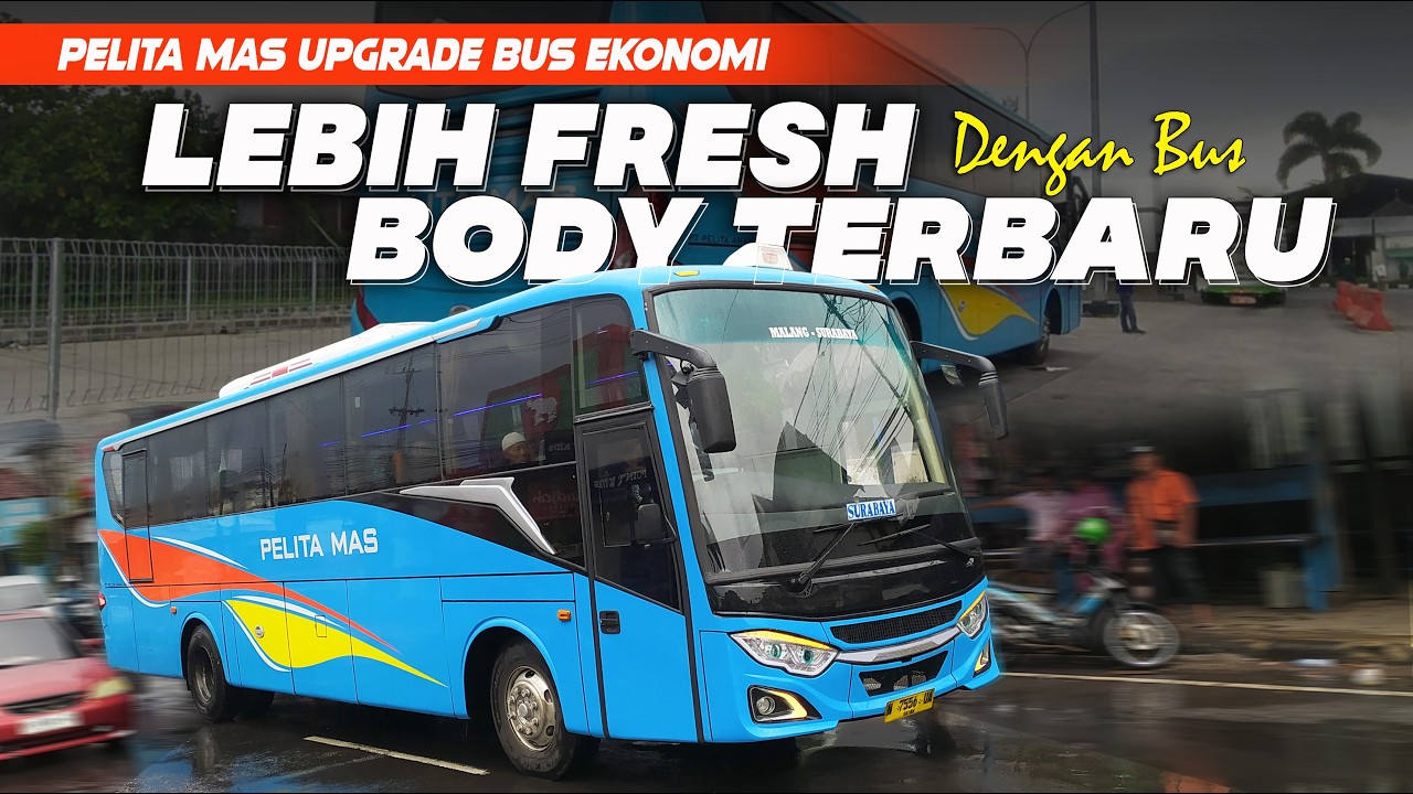 PELITA MAS UPGRADE BUS EKONOMI DENGAN BODY TERBARU..❗❗Trip Jalan Perdana Surabaya-Malang..🔥
