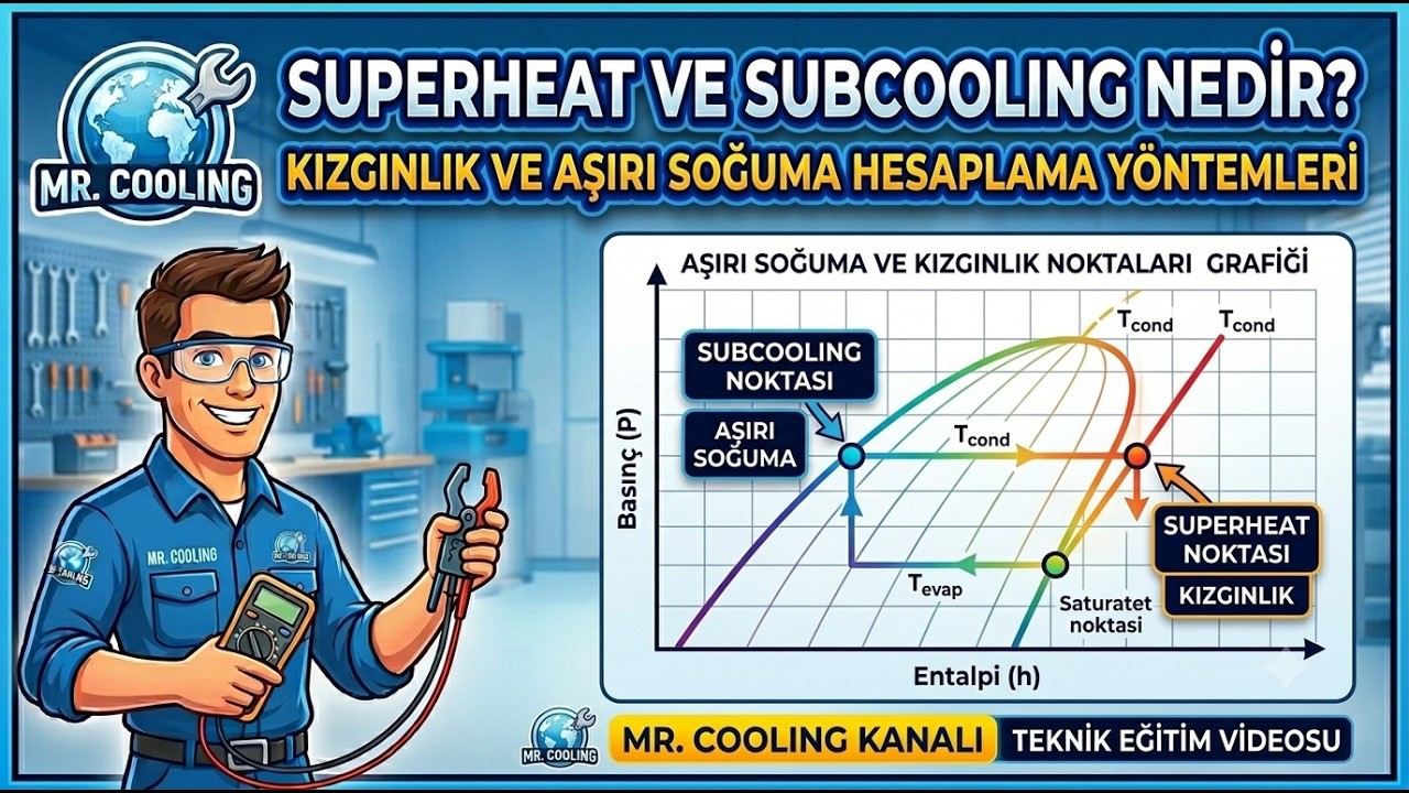 Superheat (Kızgınlık) ve Subcooling (Aşırı Soğuma) Nedir? Nasıl Hesaplanır ? [DERS-3]