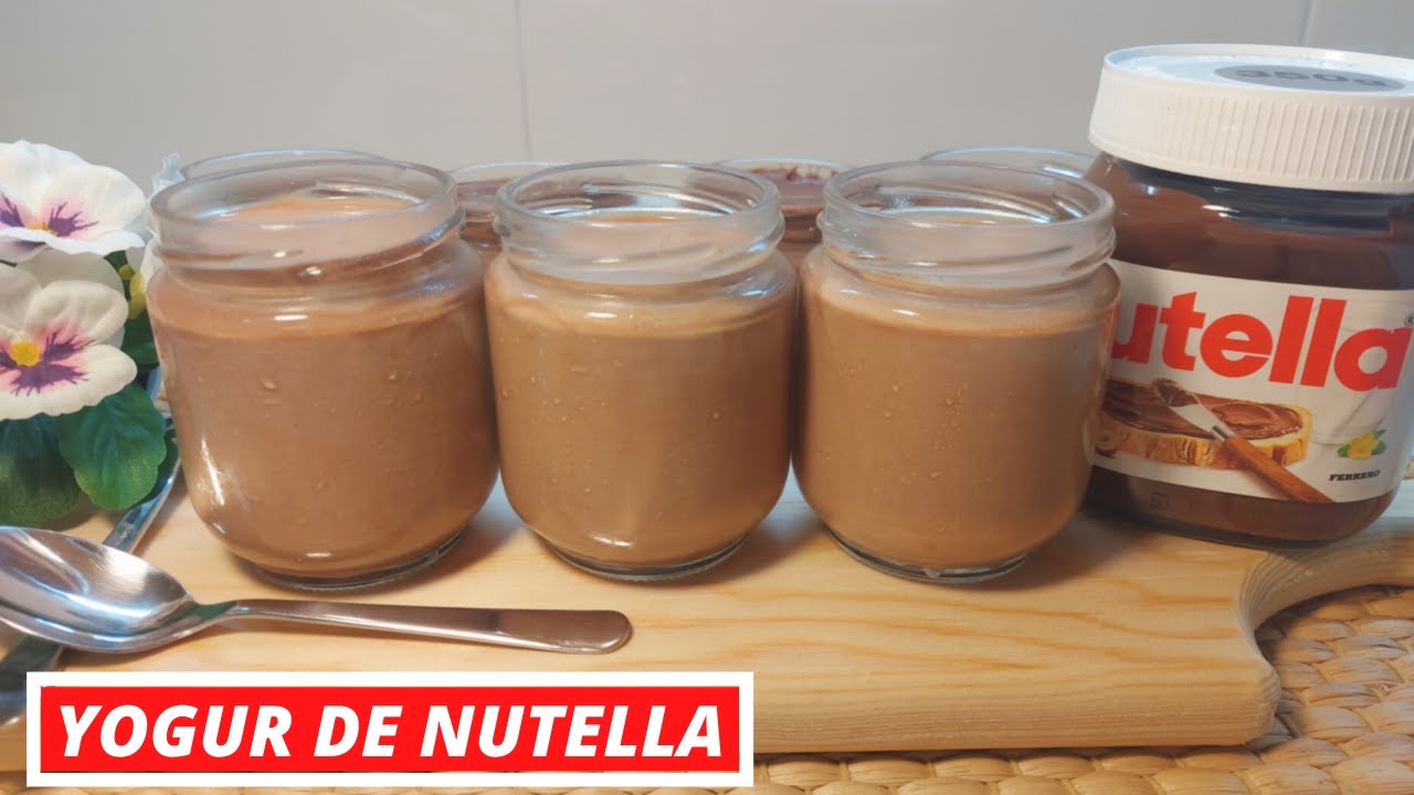 Como hacer YOGUR DE NUTELLA ¡¡Esta increíble!! En yogurtera