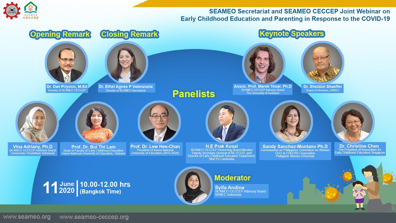 SEAMEO CECCEP Live Stream : Embracing a New Normal in Early Childhood Education (ECE) and PArenting