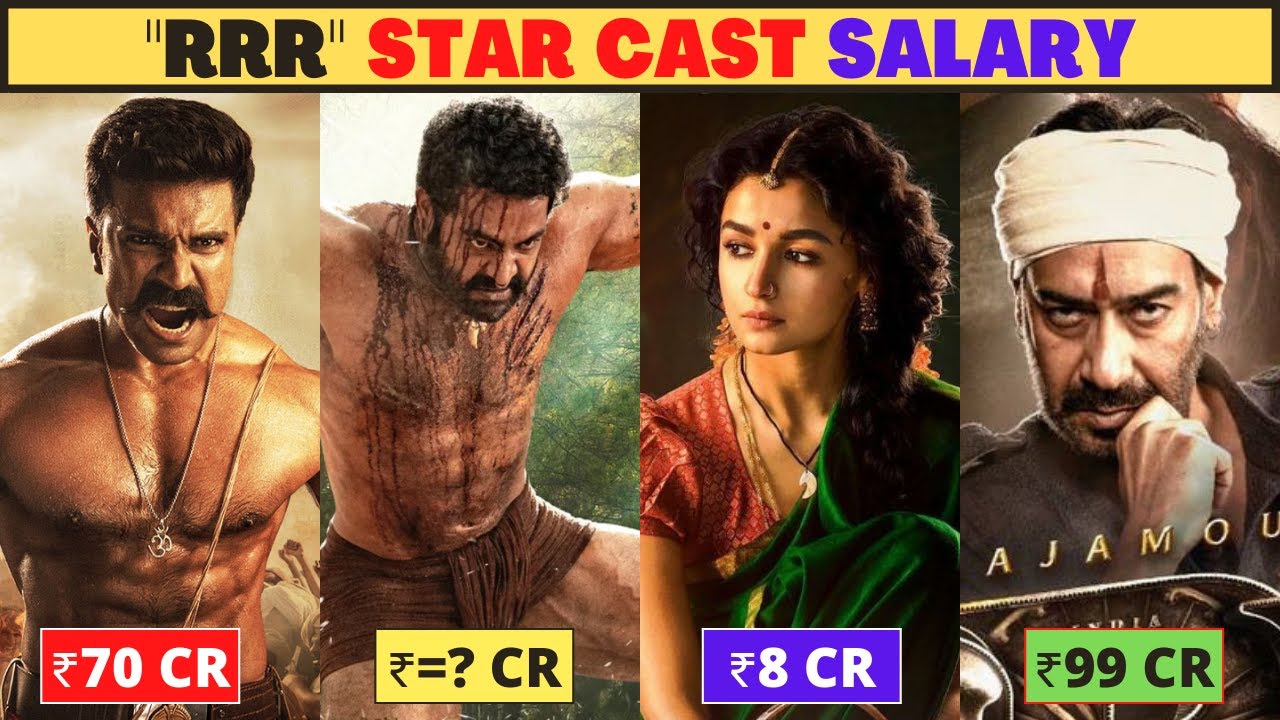 RRR Movie CAST Salary - SS Rajamouli, Ram Charan, Ajay Devgan, Jr. NTR   RRR Box Office Collection
