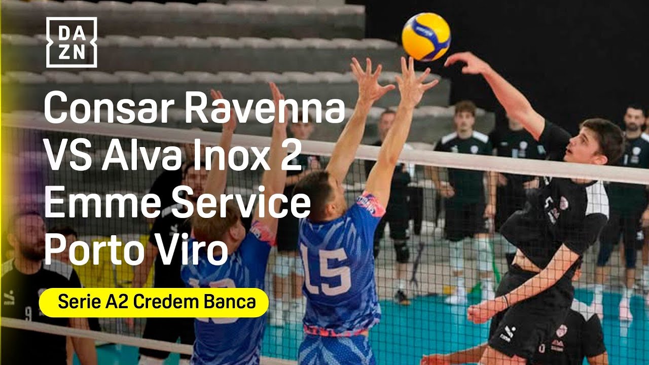 🔴 LIVE: Consar Ravenna - Alva Inox 2 Emme Service Porto Viro | Serie A2 Credem Banca