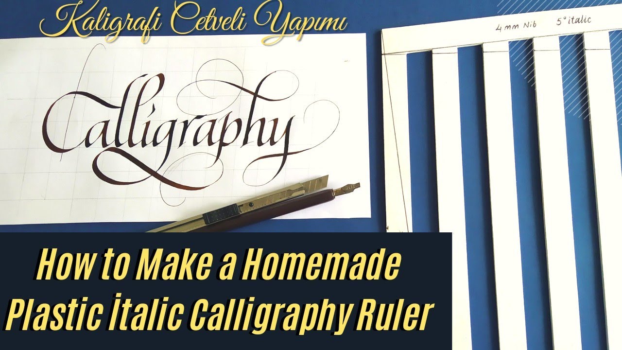 Kaligrafi Cetveli Yapımı | Calligraphy Ruler DIY