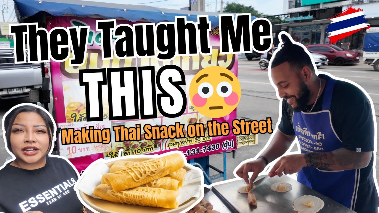 She turned pancakes into art — and tried to teach me how 🇹🇭🔥