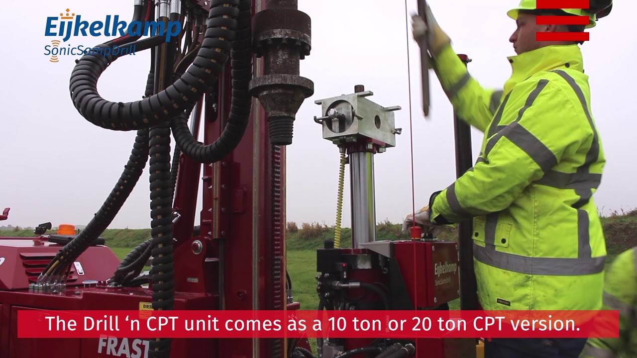 Drill’n CPT: Combine Sonic drilling with Cone Penetration Testing