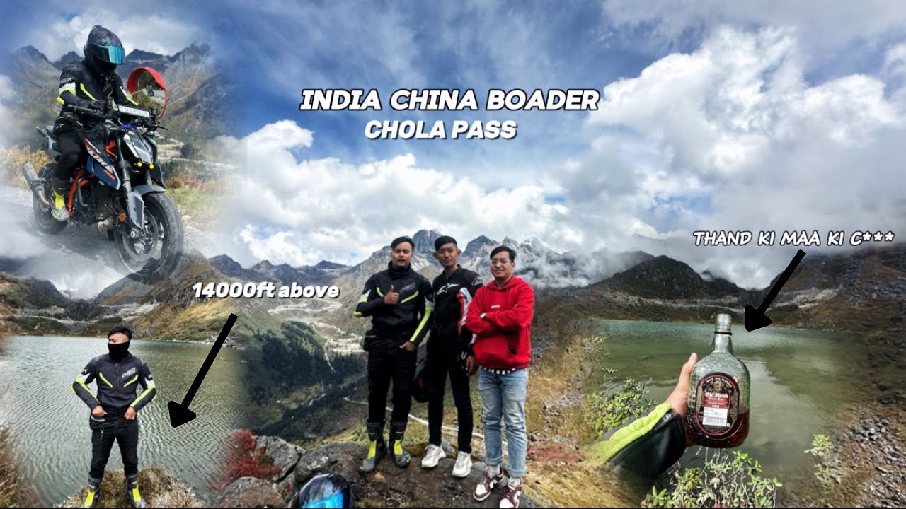 India china border 14000feet above chola pass⚡️ tsamgo lake ❤️ dangerous road😱