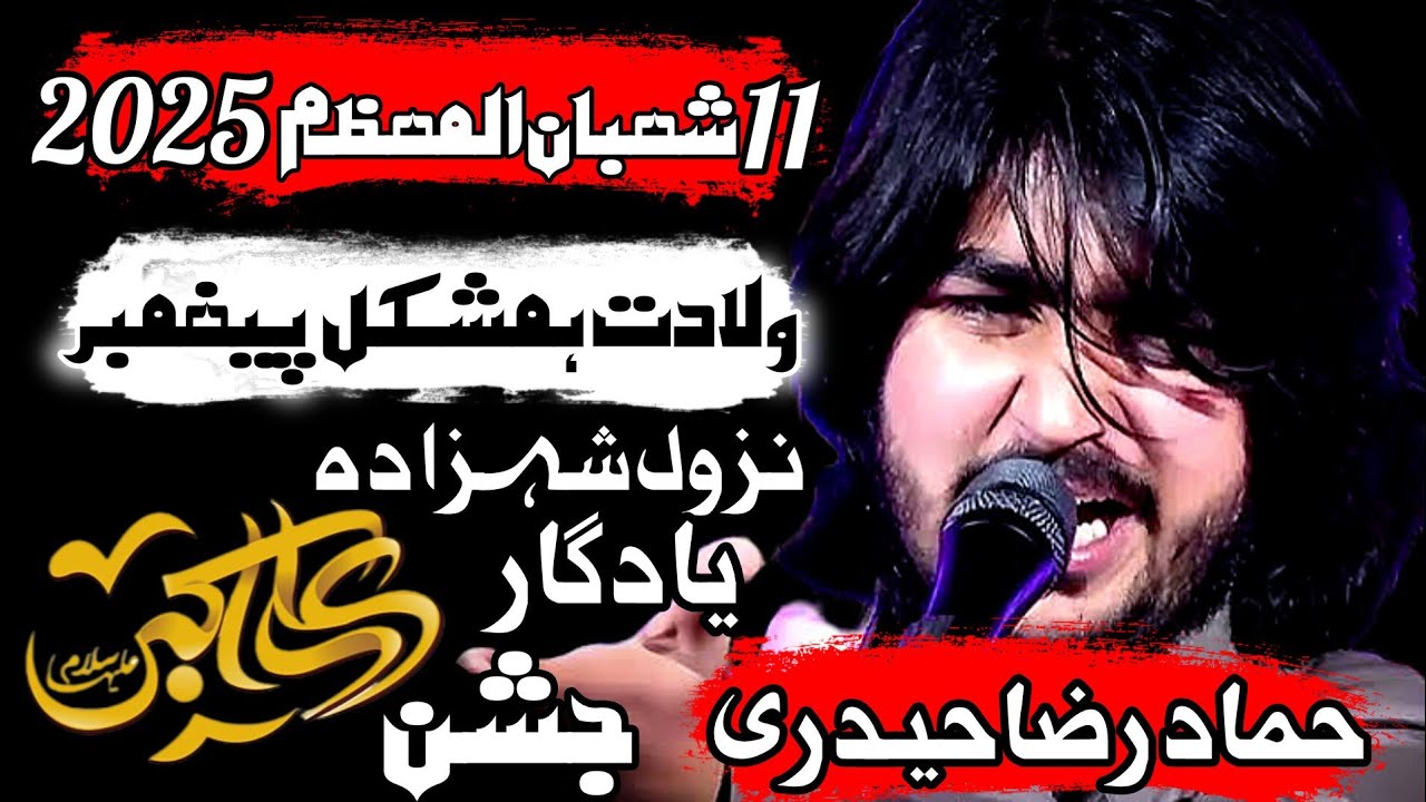 11 Shaban 2025 Wildat Shahzada Ali Akbar a.s | Zakir Hammad Raza Haideri | New Qasida