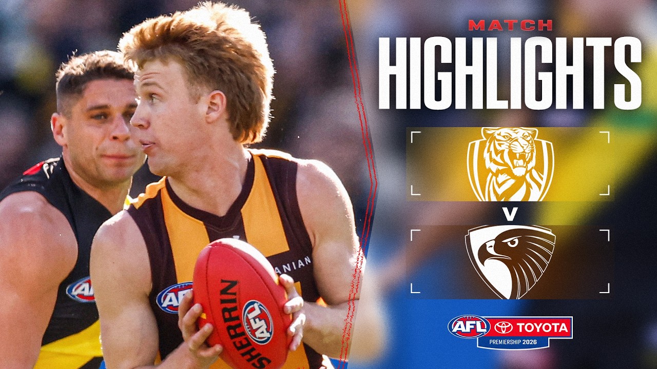 Richmond v Hawthorn Highlights | Round 19, 2026 | AFL