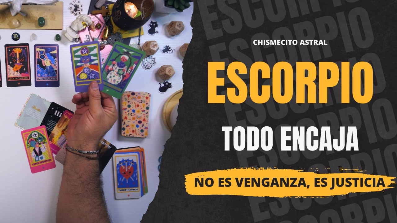 ESCORPIO ♏️ 👉 todo encaja no es venganza, es justicia