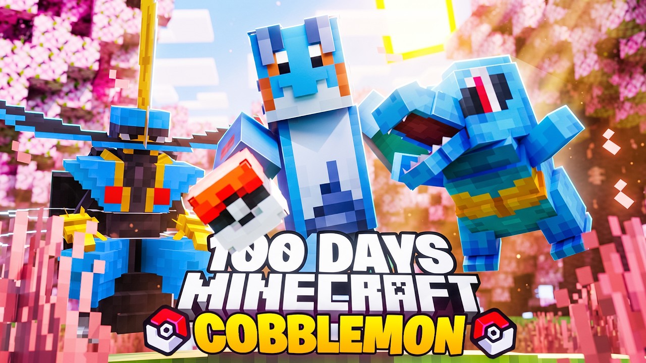 Я провел 100 дней на лучшем сервере Minecraft Cobblemon... Это было великолепно!