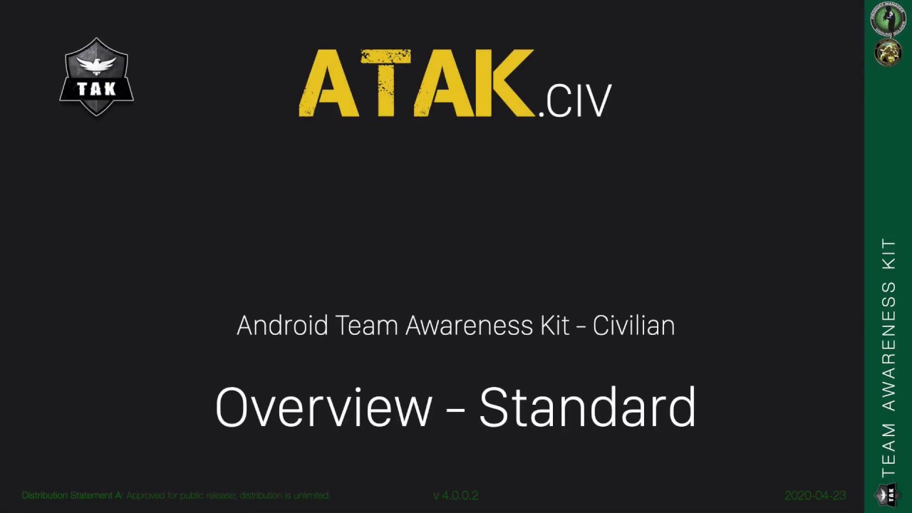 Обзор ATAK/CivTAK (основная навигация по экрану)