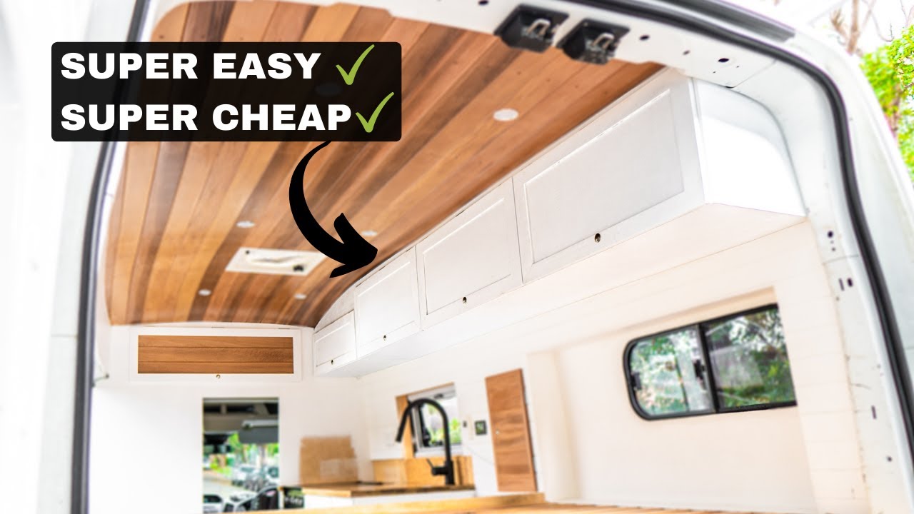 EASY DIY OVERHEAD CABINETS  | Ford Transit Conversion