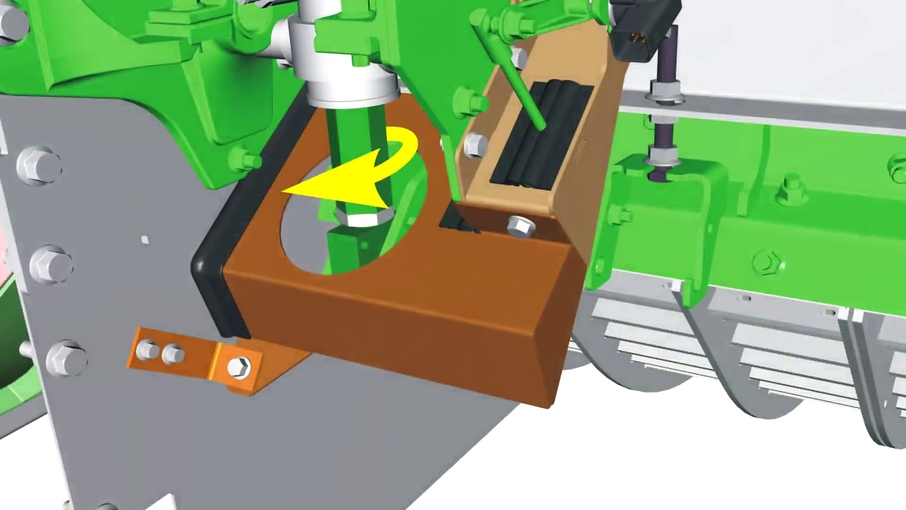 John Deere Combine GoHarvest: Concave installation on MY15 S Combine equipped with ACI