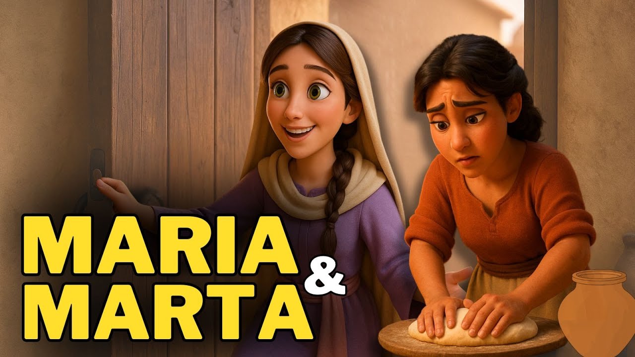 Marta e Maria - História Bíblica Para Crianças