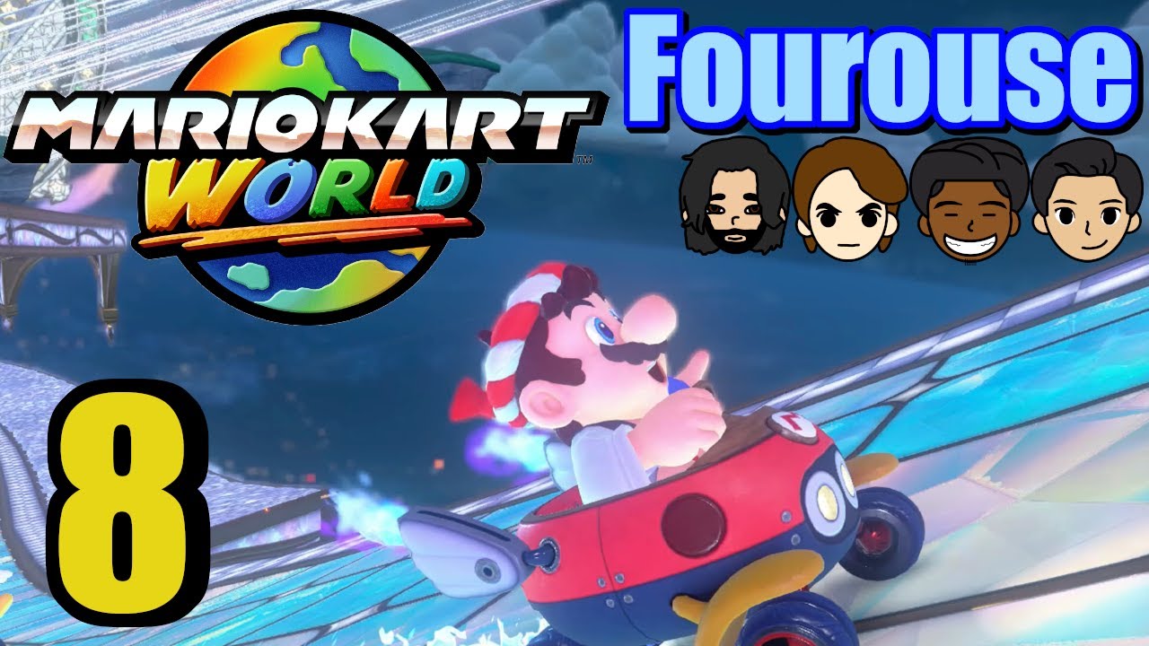 Mario Kart World (Switch 2) | Эпизод 8: Длинная Радужная Дорога | Fourouse
