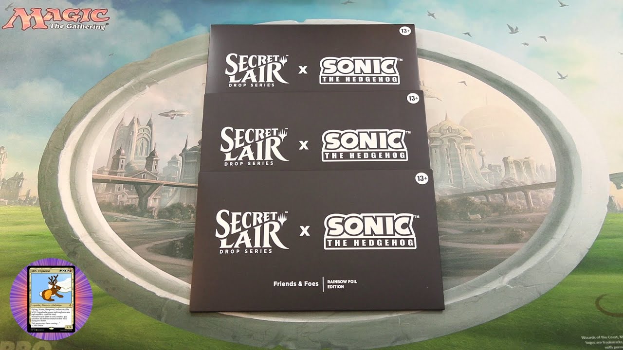 MTG Secret Lair: Sonic the Hedgehog Superdrop Foil Unboxing