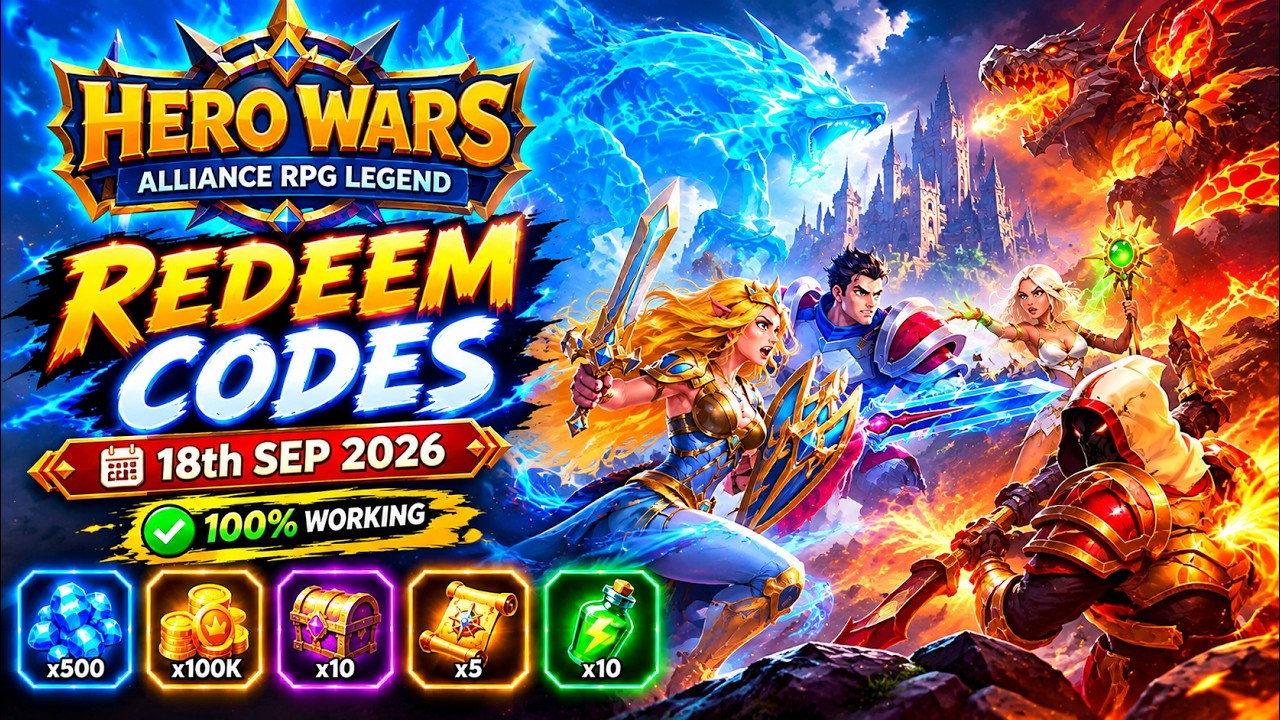 Hero Wars Gift Codes | Hero Wars Redeem Codes | Hero Wars Alliance RPG Legend Codes