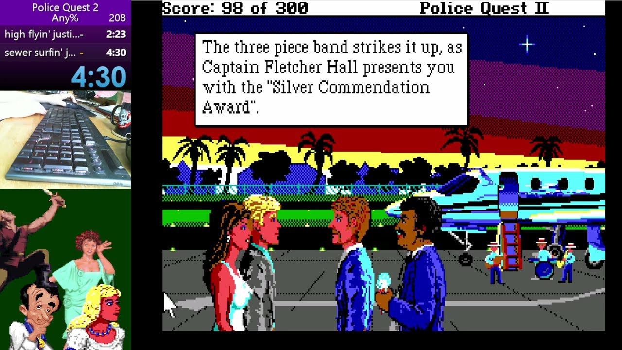 Police Quest 2 any% speedrun (4:30)