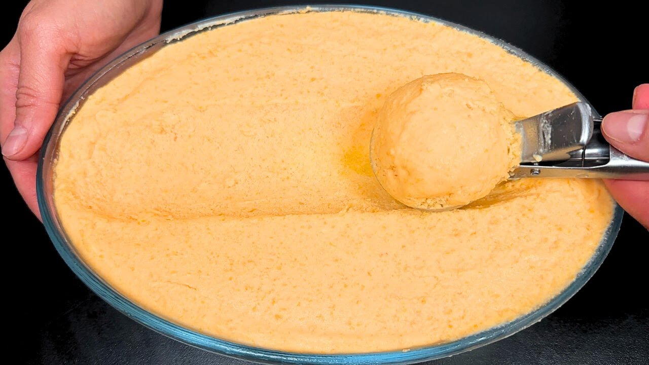 Только молоко и апельсин! Самое вкусное домашнее мороженое за 10 минут! Десерт без выпечки!