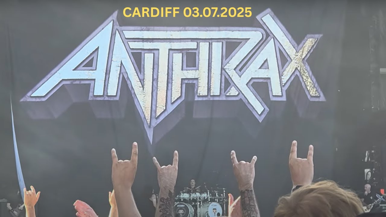 ANTHRAX -Slayer's special guest at Cardiff  Blackweir Fields 03.07.2025 Live