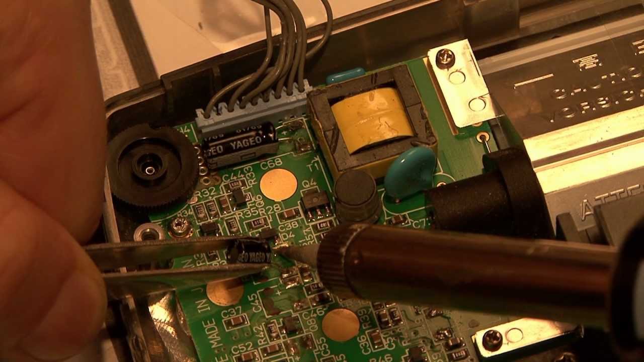 GameGear Reparatur Kondensatoren Schritt für Schritt tauschen.- lange Version