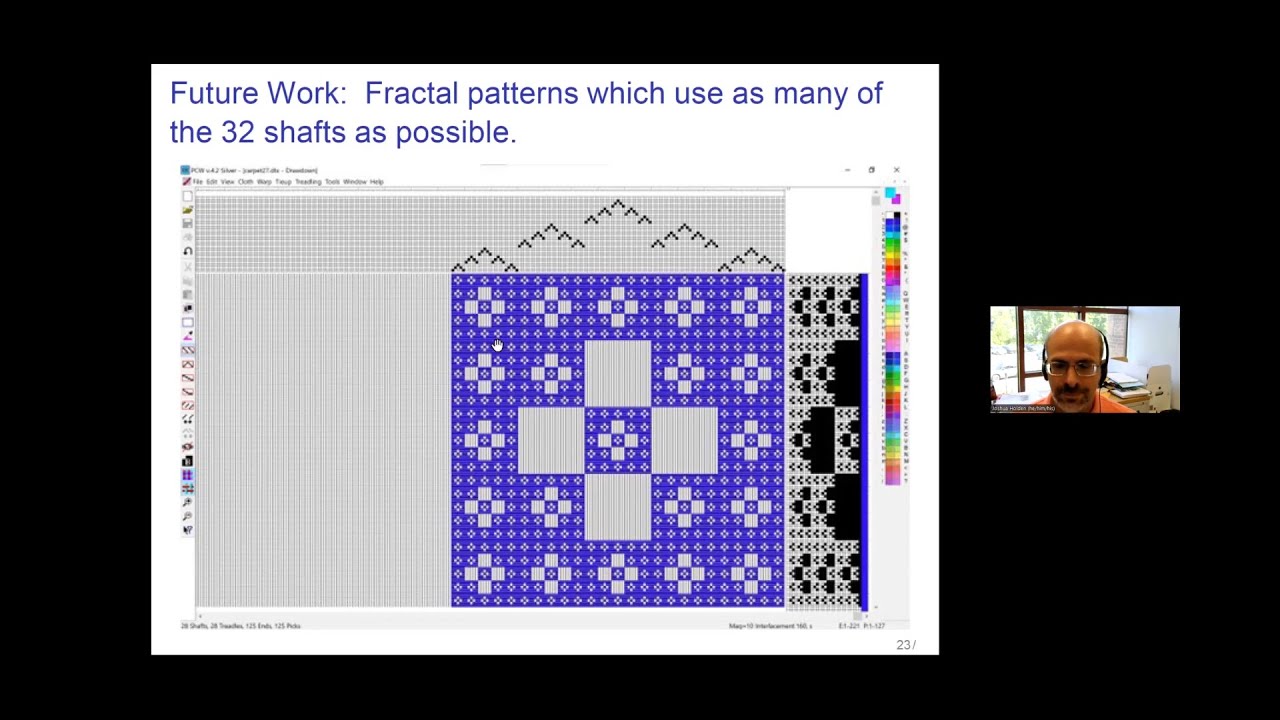 From Sierpinski’s Carpet to Fractal Tapestries (Joshua Holden, DMV Mathart 2022)