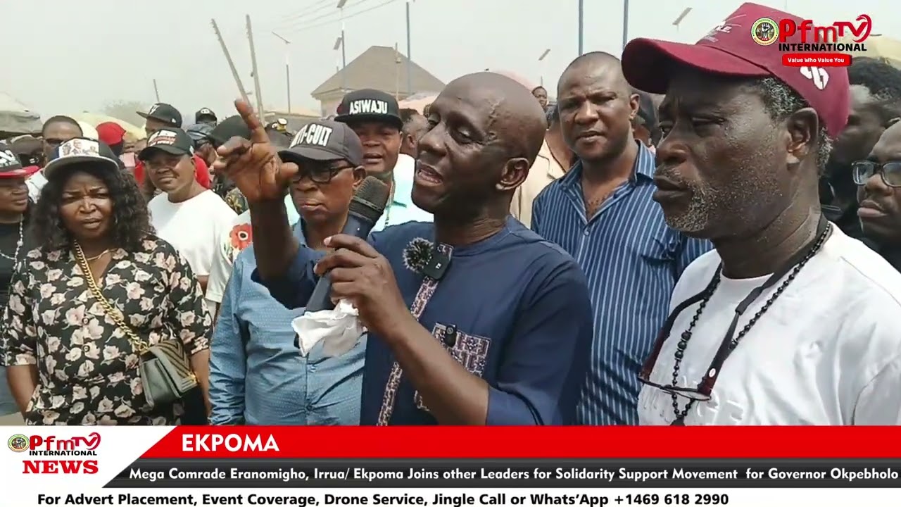 Mega Comrade Eranamigho Ekpoma joins other leaders for solidarity support movement for Gov Okpebholo