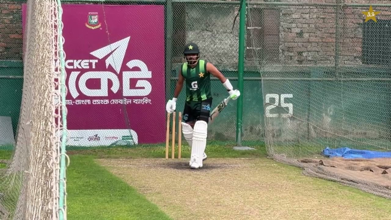 Recovery Mode on: Babar Azam batting in the nets