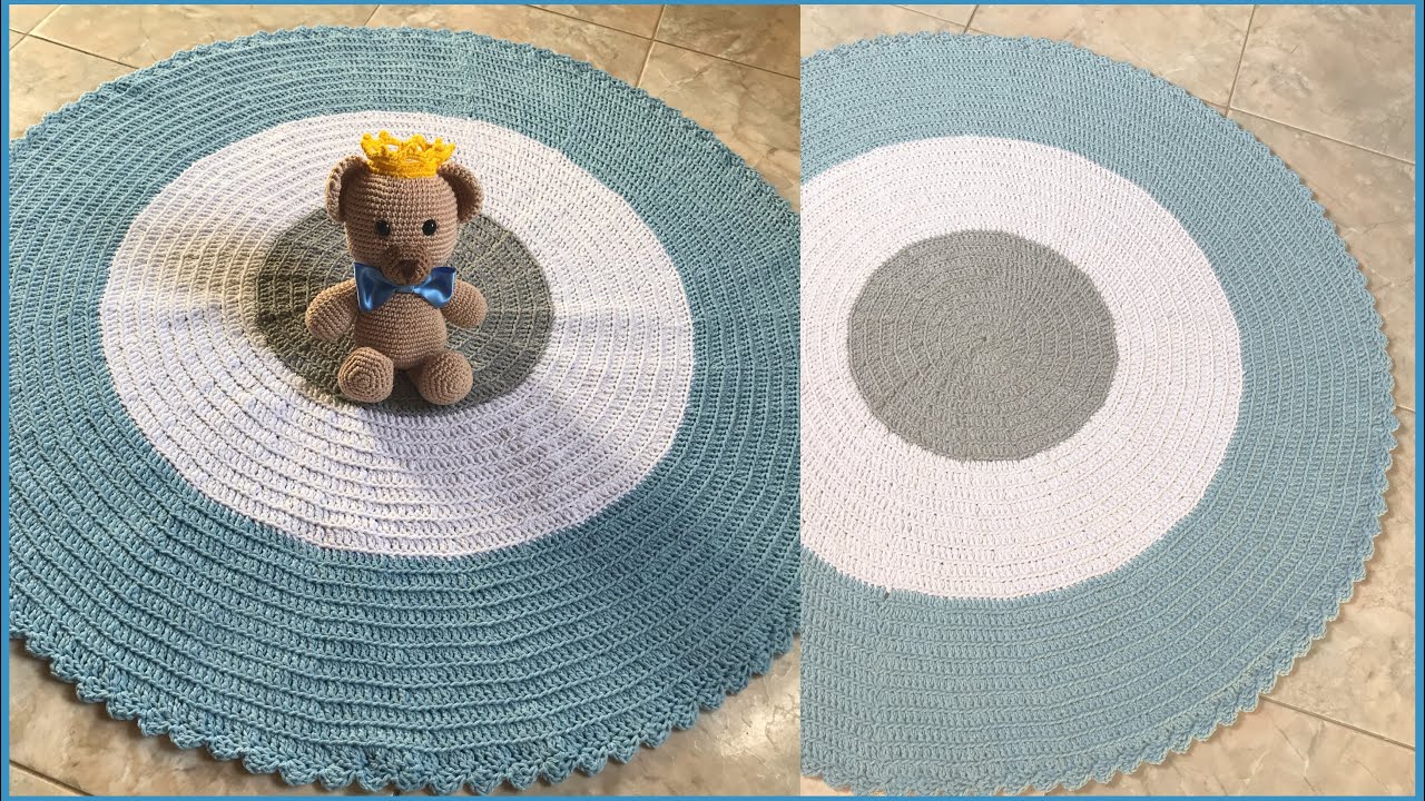 Tapete Redondo para Quartinho de Bebê - Passo a Passo