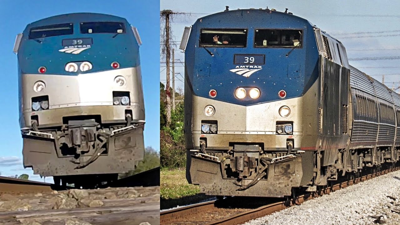 FAST Amtrak Silver Star Runs Over Camera!