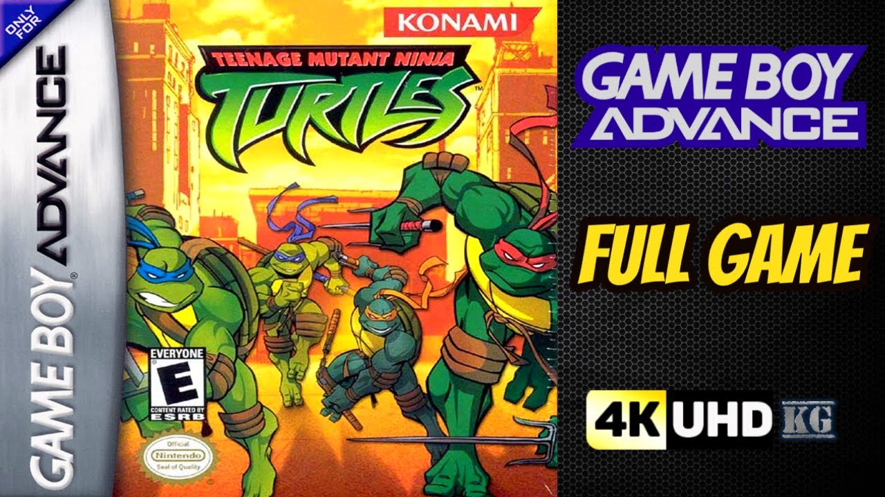 Teenage Mutant Ninja Turtles | GBA | 100% Gameplay Walkthrough Movie FULL GAME [4K60ᶠᵖˢ🔴]