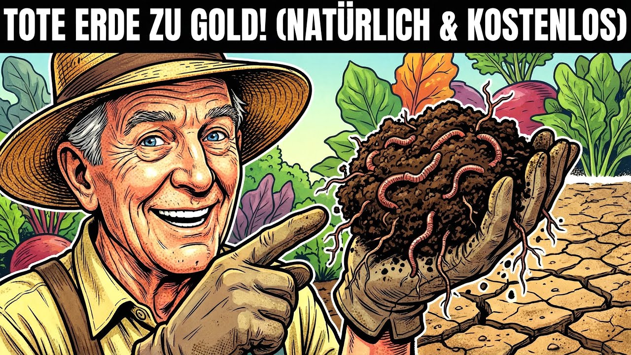 Dies Verwandelt TOTEN Boden in TAGEST in 100-JAHRE-REICHEN Boden (Keine Chemikalien & Keine Kosten)