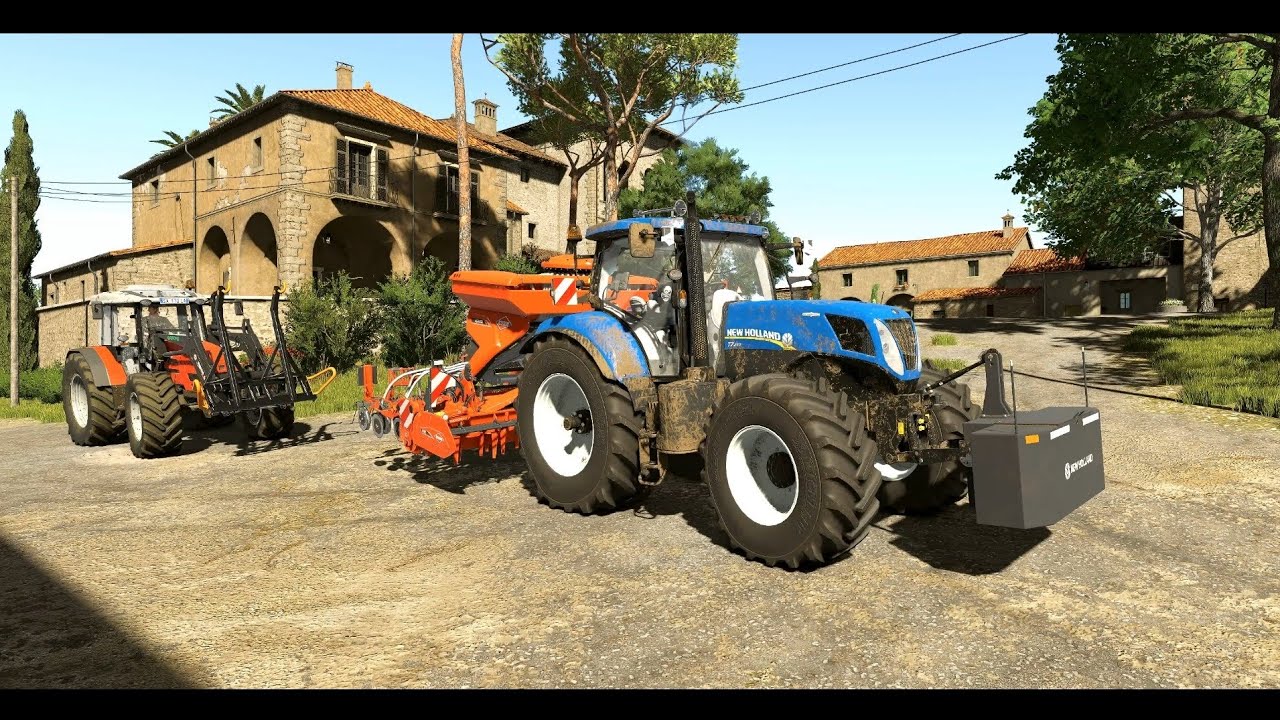 FS25 New Holland TU 270 seeding barley in Etruria 🇮🇹