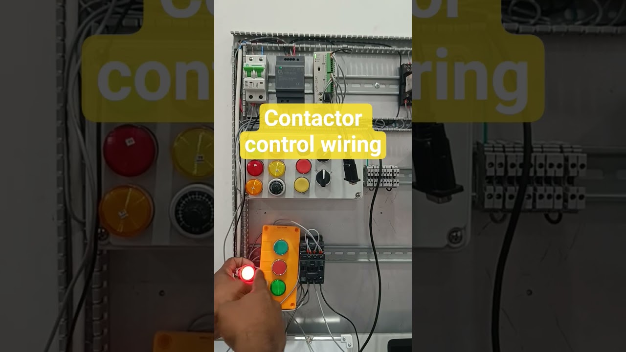 Control wiring for contactor | 