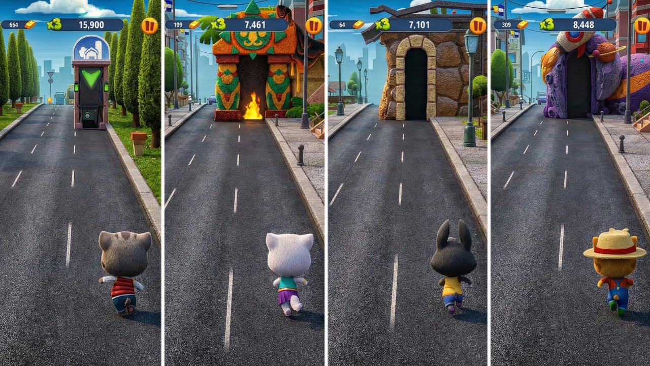 Talking Tom Gold Run: Talking Tom, Talking Angela, Talking Becca, Talking Ginger (Android/iOS) ге...