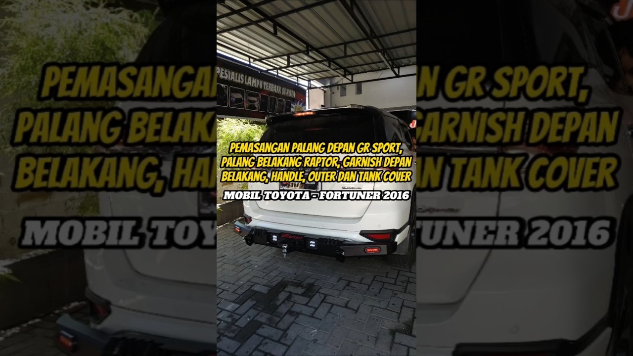 Pemasangan Dan Jual Palang Depan Belakang Dan Aksesoris Mobil Fortuner 2016 #jagoaudio