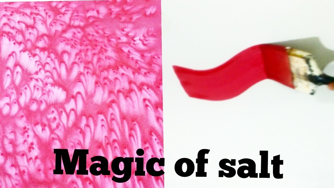 How to paint with salt | salt painting | magical salt fabric painting| fabric painting